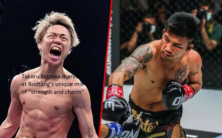 Takeru Segawa is impressed by how Rodtang manages to combine “strength and charm” in his personality.