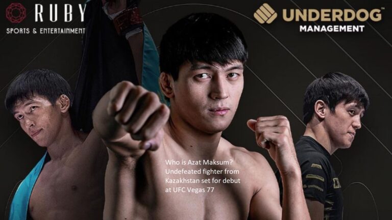 Who exactly is this Azat Maksum? An unbeaten fighter from Kazakhstan is scheduled to make their UFC debut at event number 77 in Las Vegas.