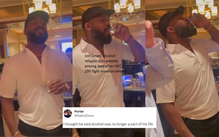 After the unveiling of the UFC 295 bout card, fans are filled with worry due to Jon Jones’ drinking relapse.