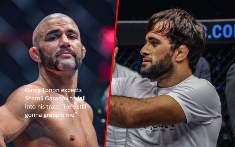 Garry Tonon anticipates that Shamil Gasanov will walk into the snare that he has set for him and says, “He’s still gonna grapple me.”