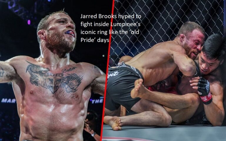 Jarred Brooks is ecstatic about the opportunity to compete in Lumpinee’s legendary ring, just like he did back in the “old Pride” days.