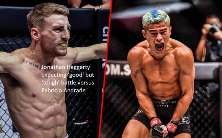 Jonathan Haggerty anticipates that his fight against Fabricio Andrade will be “good” yet “tough.”
