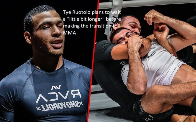 Tye Ruotolo has stated that he will wait “a little bit longer” before making the switch to mixed martial arts.