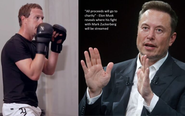 Elon Musk has revealed the location of the live feed of his fight with Mark Zuckerberg, saying that all earnings will be donated to charity.