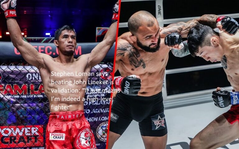 Stephen Loman believes that his victory over John Lineker constitutes validation: “It merely indicates that I am, in fact, a high-level fighter,”
