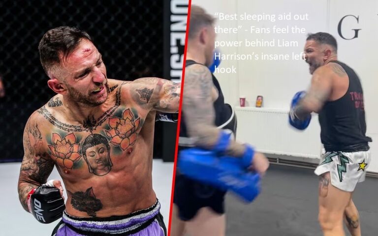 Fans feel the strength of Liam Harrison’s amazing left hook, which they refer to as the “best sleeping aid out there.”