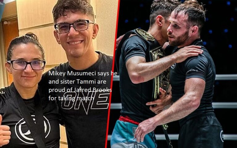 Mikey Musumeci and his sister Tammi have expressed their admiration for Jarred Brooks’ victory in the match.