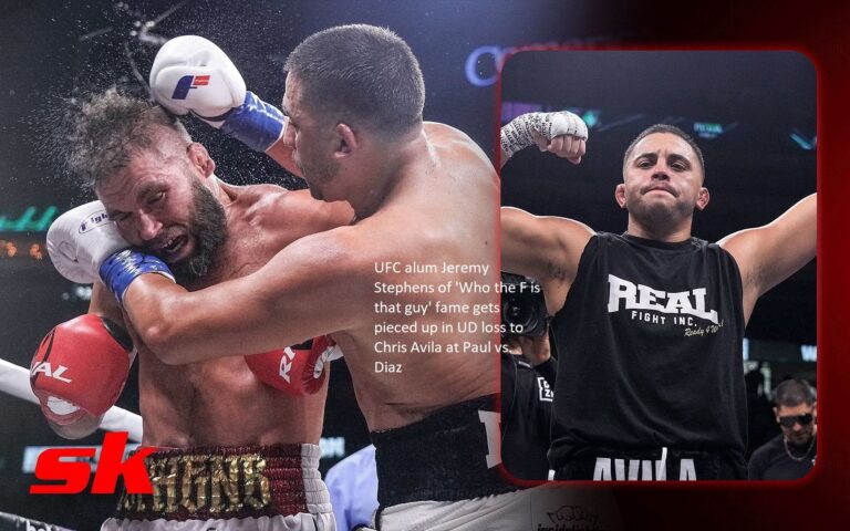 At the Paul vs. Diaz event, former UFC fighter and “Who the F is that guy?” star Jeremy Stephens was defeated through unanimous decision by Chris Avila.