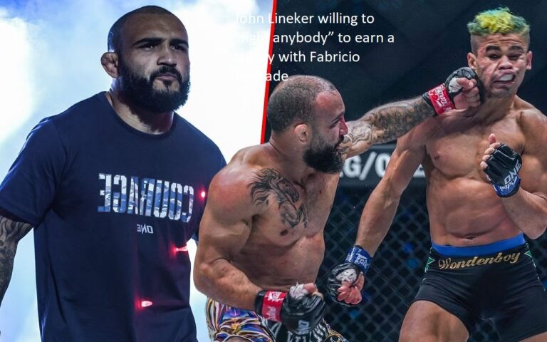 John Lineker has stated that he is willing to “fight anybody” in order to secure a trilogy with Fabricio Andrade.
