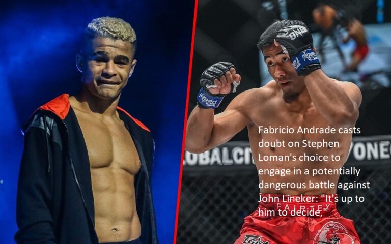 Fabricio Andrade casts doubt on Stephen Loman’s choice to engage in a potentially dangerous battle against John Lineker: “It’s up to him to decide,”