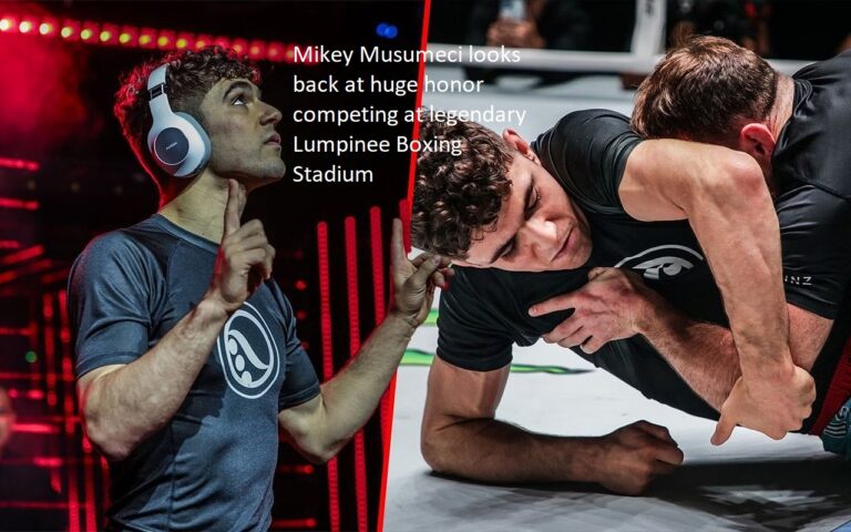 Mikey Musumeci recalls what an incredible privilege it was to compete at the illustrious Lumpinee Boxing Stadium.