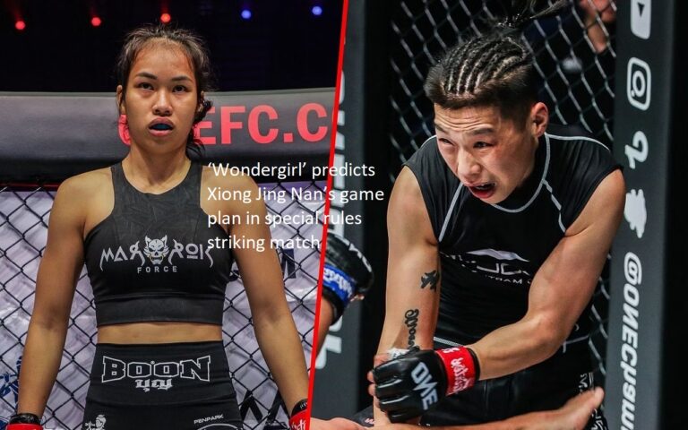 The game plan that Xiong Jing Nan would use in the special rules striking match is predicted by ‘Wondergirl.’