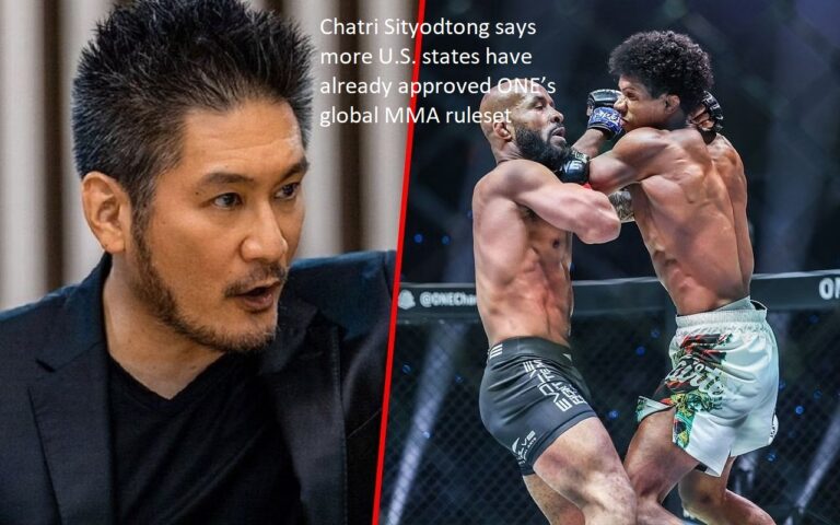 According to Chatri Sityodtong, a growing number of states in the United States have already adopted ONE’s worldwide mixed martial arts ruleset.