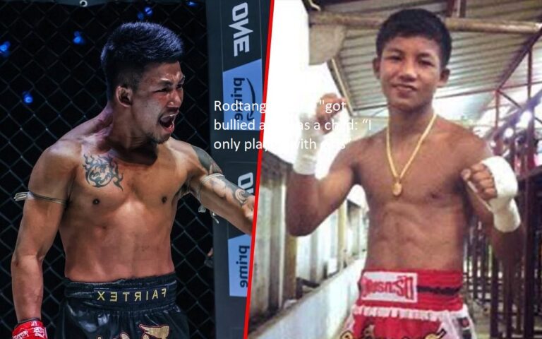 Rodtang claims that he “got bullied a lot” when he was a kid and that as a result, he “only played with girls.”