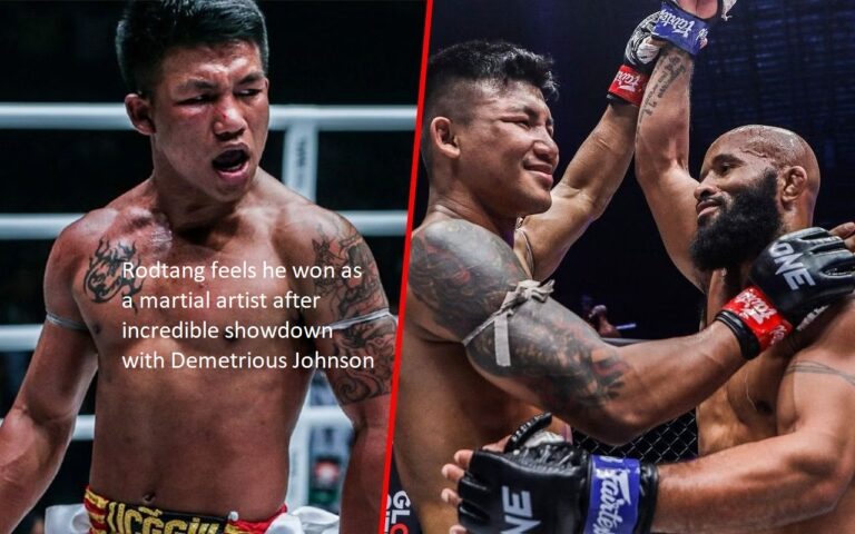 After an incredible showdown with Demetrious Johnson, Rodtang believes he emerged victorious as a martial artist.