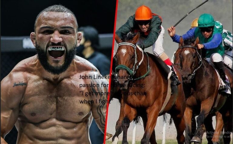 John Lineker isn’t the only one who is enthusiastic about horse racing: “When I’m in a fight, I get more nervous than usual.”