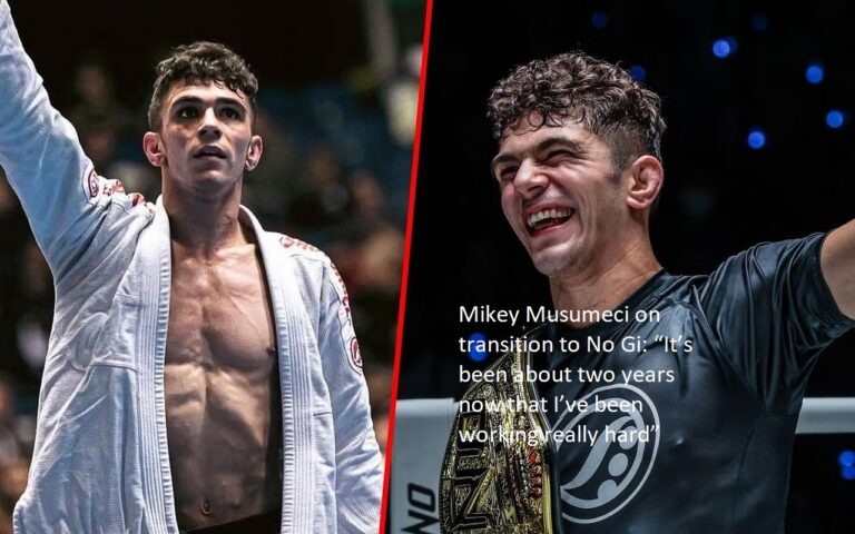 “It’s been about two years now that I’ve been working really hard,” Mikey Musumeci said regarding his transition to No Gi. “I’ve been training every day.”
