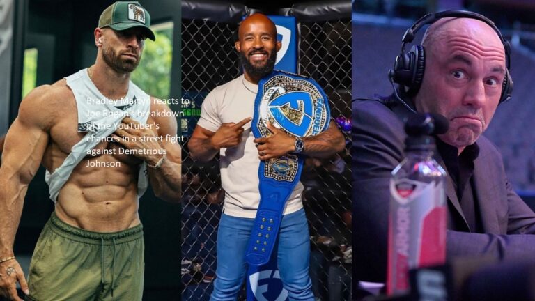 Bradley Martyn gives his response to Joe Rogan’s analysis of the YouTuber’s potential outcomes in a street battle against Demetrious Johnson. Joe Rogan provided the analysis.