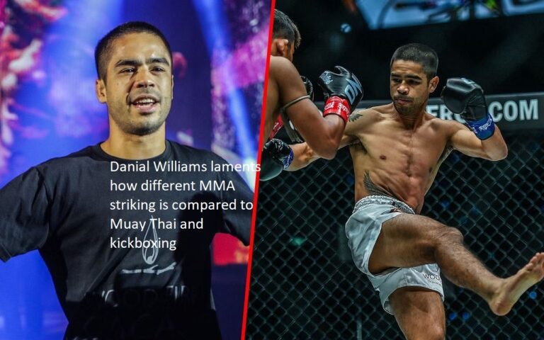 Williams dislikes the fact that the striking in MMA is very different from that of Muay Thai and kickboxing.