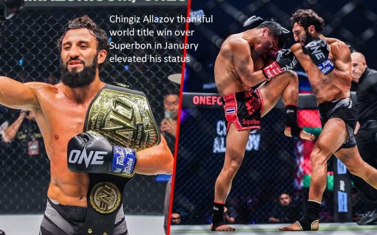 Chingiz Allazov expressed gratitude that his win of the world title in January versus Superbon boosted his status.