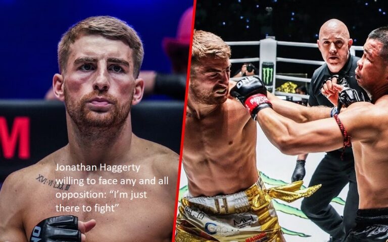 Jonathan Haggerty is prepared to contend with any and all opposition: “I’m not there to do anything but fight”