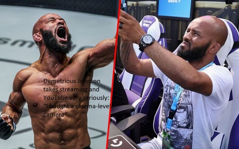 Streaming and YouTube are highly important to Demetrious Johnson, and he takes them very seriously: “I upgraded to a camera capable of shooting movies.”