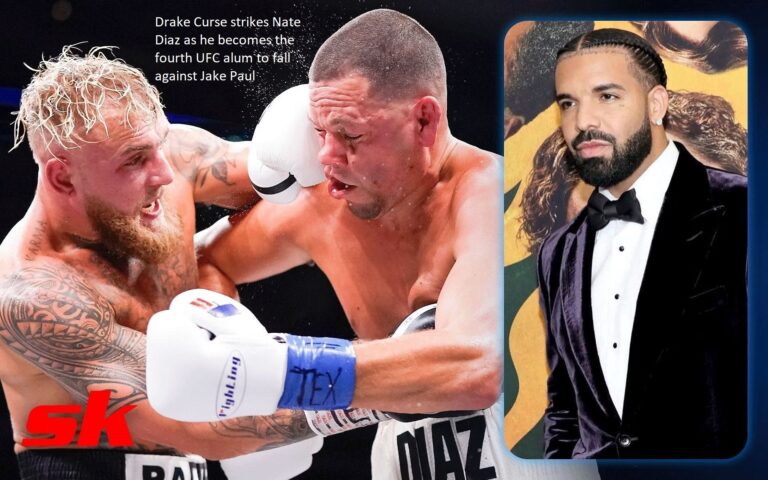 Drake Curse strikes Nate Diaz as he becomes the fourth UFC alum to fall against Jake Paul 