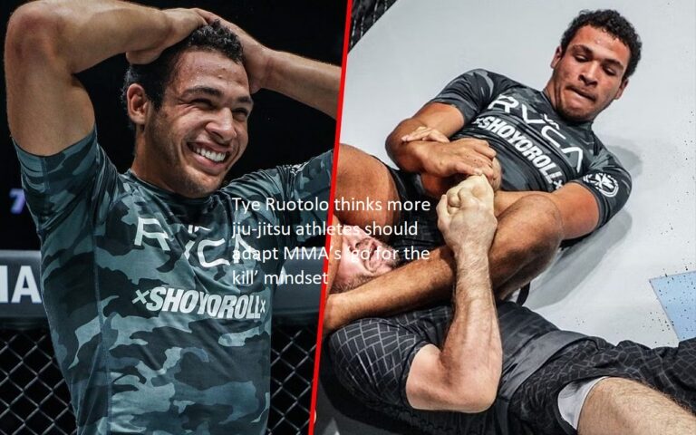 Tye Ruotolo believes that more jiu-jitsu athletes ought to adopt the “go for the kill” approach of mixed martial arts (MMA).