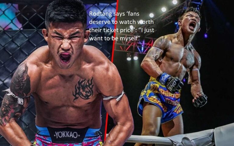 According to Rodtang, “fans deserve to watch something worth the price of their ticket”: “All I want to do is be myself,” she said.