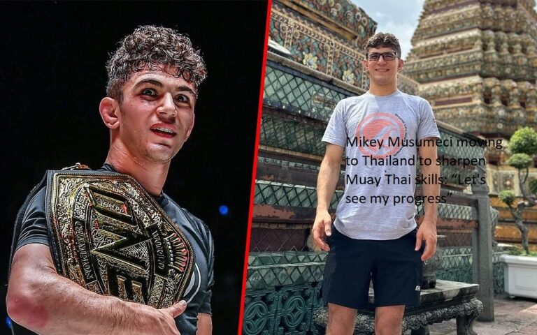 Mikey Musumeci is relocating to Thailand in order to improve his Muay Thai abilities and says, “Let’s see how far I’ve come.”