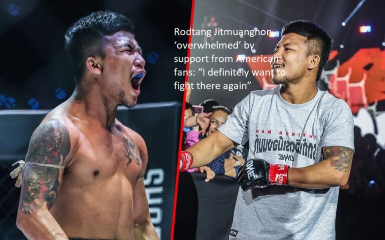 Fans in the United States have ‘overwhelmed’ Rodtang Jitmuangnon with their support. “I have no doubt that I will compete there once more.”