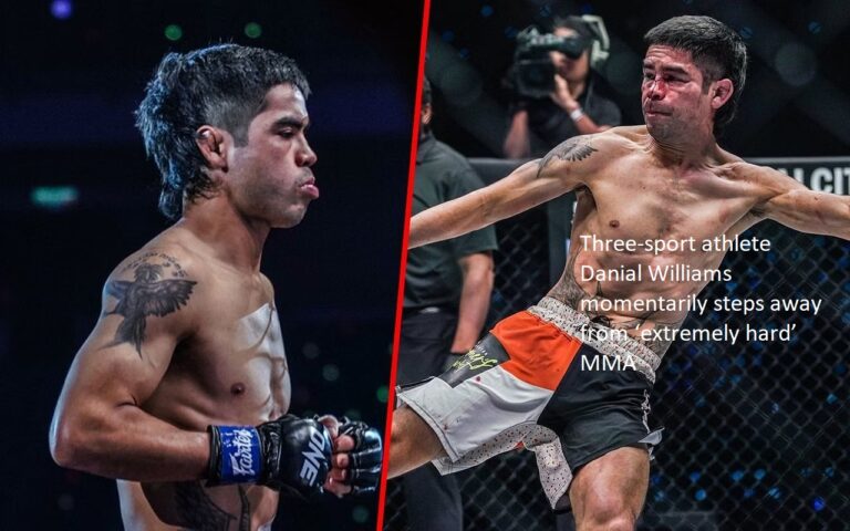 Danial Williams, a multi-sport athlete, takes a little break from mixed martial arts competition, which he describes as “extremely hard.”