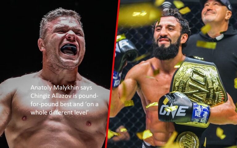 According to Anatoly Malykhin, Chingiz Allazov is the best fighter in terms of his weight class and is “on a whole different level.”