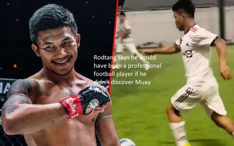 Rodtang claims that if he hadn’t found Muay Thai, he would have pursued a career as a professional football player instead.