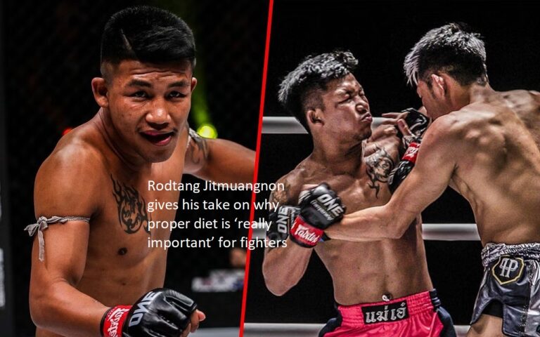 Rodtang Jitmuangnon shares his thoughts on why a healthy diet is “really important” for athletes who compete in combat sports.