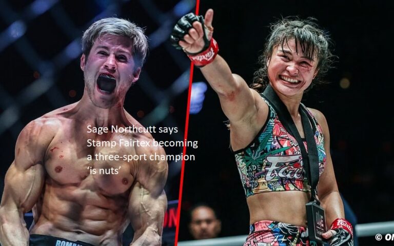 Sage Northcutt thinks it’s “nuts” that Stamp Fairtex could win titles in three different sports.