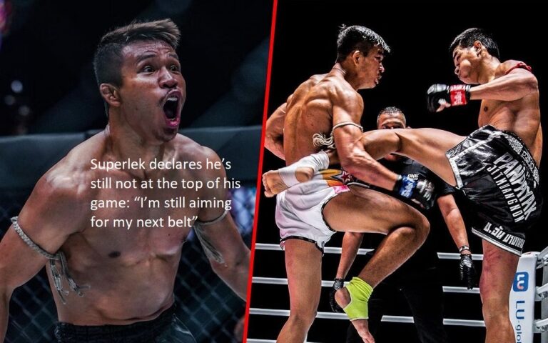 Superlek claims that he is not even close to being at the top of his game: “I’m still working toward achieving my next belt”