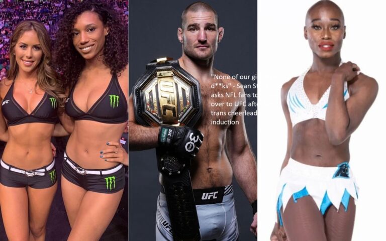 After the first transgender cheerleader was accepted into the UFC, Sean Strickland asked fans of the NFL to make the switch because “none of our girls have d**ks.”