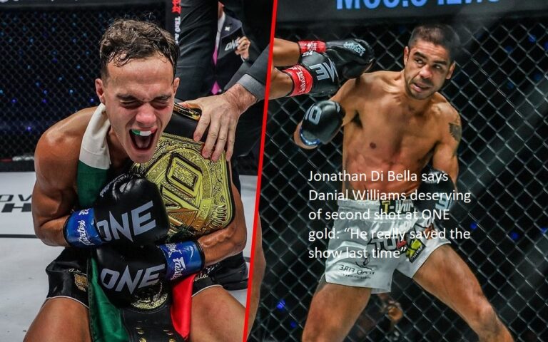 Jonathan Di Bella believes that Danial Williams should have a second opportunity to win the ONE Championship: “He really saved the show the last time”