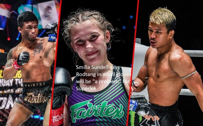 Smilla Sundell predicts that Rodtang will be “a problem” for Superlek when he is wearing little gloves.