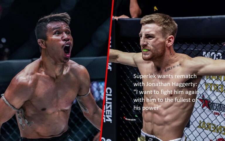“I want to fight him again with him to the fullest of his power,” Superlek said of his desired rematch with Jonathan Haggerty.