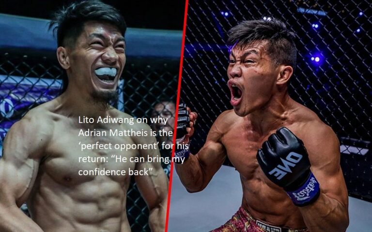 Regarding the ‘ideal opponent’ for Lito Adiwang’s comeback, Adrian Mattheis is Lito Adiwang’s explanation. “He is able to restore my faith in myself”