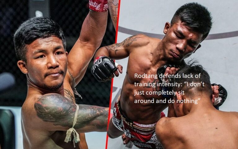Rodtang justifies his low level of energy while training by saying, “I don’t just completely sit around and do nothing.”