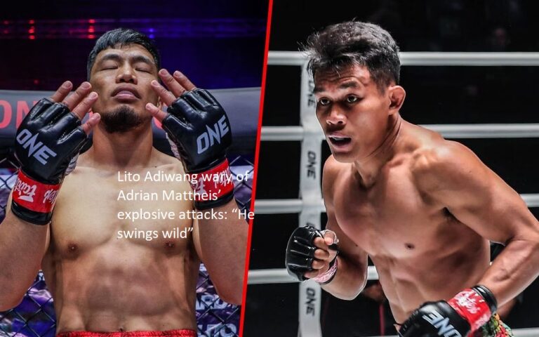The explosive attacks of Adrian Mattheis have Lito Adiwang concerned because “He swings wild.”