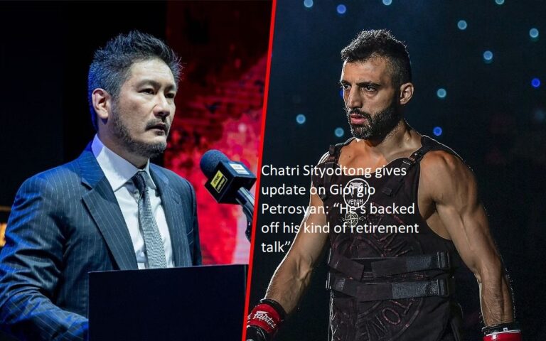 The following is an update on Giorgio Petrosyan provided by Chatri Sityodtong: “He’s backpedaled on some of the retirement talk he was giving”