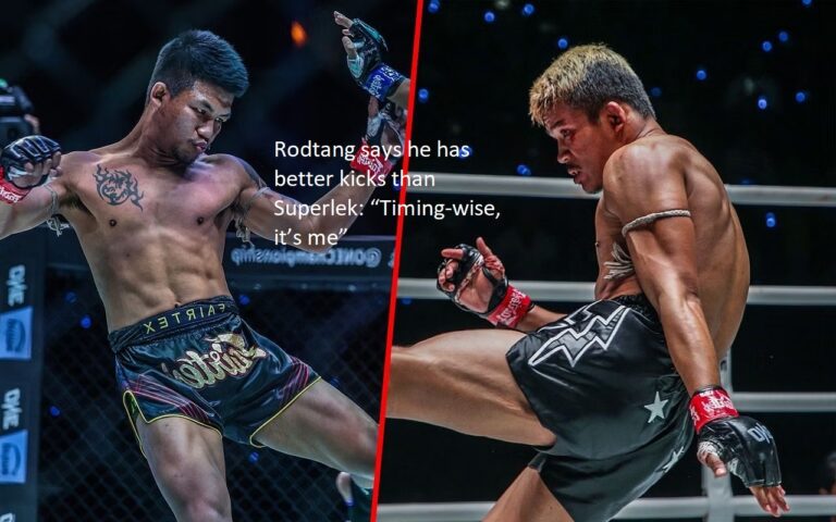 Rodtang boasts that he can outkick Superlek in the following ways: “In terms of timing, it’s up to me.”