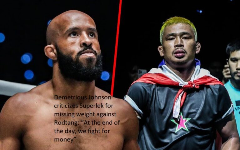 Demetrious Johnson accuses Superlek of cheating in their bout against Rodtang by failing to make the required weight. “At the end of the day, we fight for money,” Johnson said.