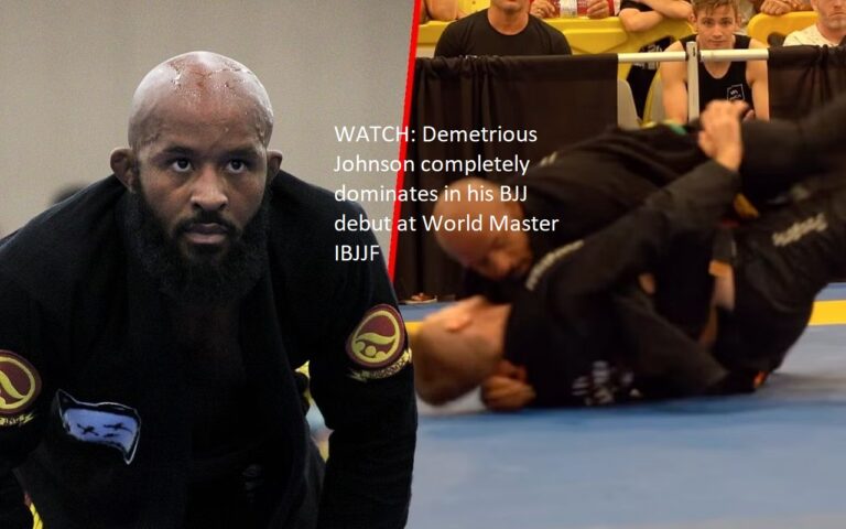 WATCH as Demetrious Johnson makes his BJJ debut at the World Master IBJF and utterly crushes the competition!