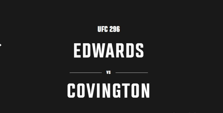 UFC 296: Edwards vs Covington