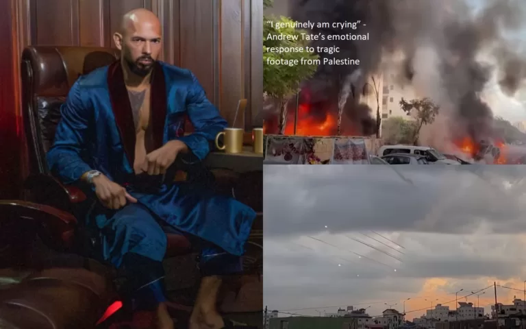 The emotionally charged reaction of Andrew Tate to the heartbreaking footage from Palestine was “I really am crying.”